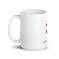 White glossy mug