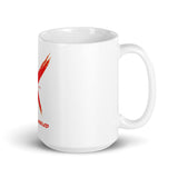 White glossy mug